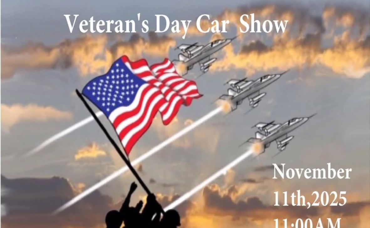 Long Beach Veterans Day Car Show partial flyer 2025
